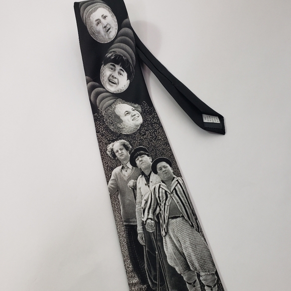 Ralph Marlin Golfing Stooges tie Three Stooges novelty tie - Picture 2 of 4